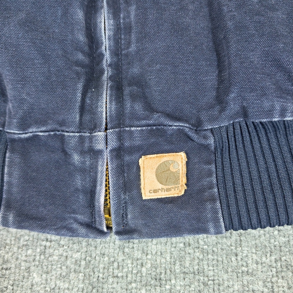 Vintage Carhartt J14 MDT Midnight Navy Santa Fe Jacket Mens Size Medium 90s Y2K - Picture 4 of 9